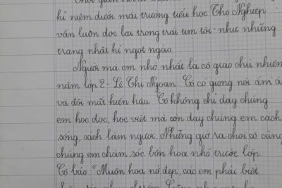 Trường Tiểu học Thọ Nghiệp hưởng ứng cuộc thi Viết những kỉ niệm sâu sắc về mái trường, thầy cô năm 2025.