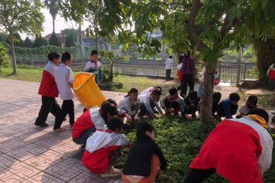 Trường tiểu học Thọ Nghiệp tích cực hưởng ứng phong trào Ngày chủ nhật xanh